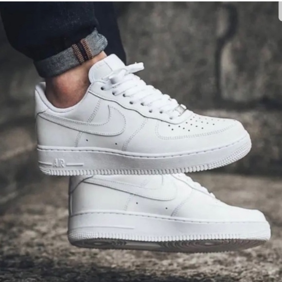 Nike Shoes - Nike Air Force One 6.5Y Womens 8 Mens 6.5 Classic White Leather Sneakers Shoes